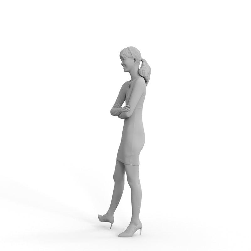Business Woman | grp0006hd2o01p01s | Ready-Posed 3D Human Model (Woman / Still)