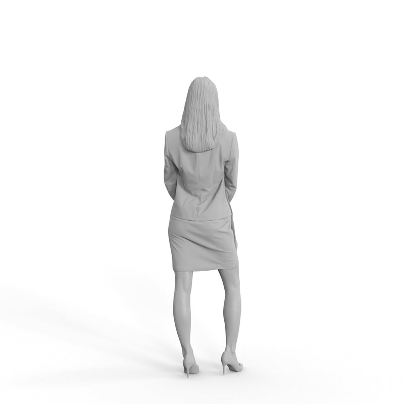 Business Woman | grp0007hd2o01p01s | Ready-Posed 3D Human Model (Woman / Still)