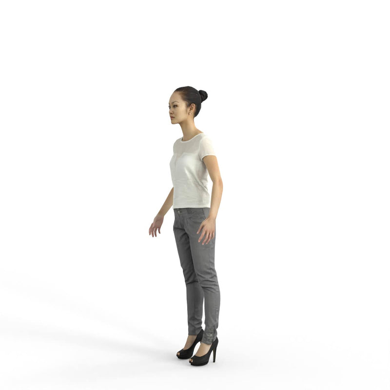 High Quality Rigged 3D Casual Woman | bwom0330m4 | 3DS MAX Human