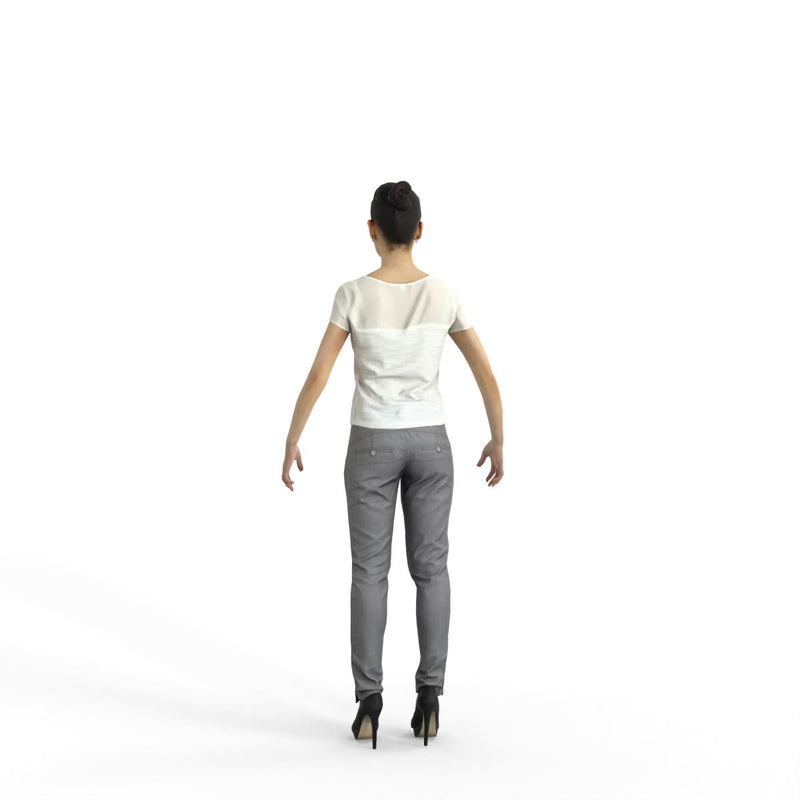 High Quality Rigged 3D Casual Woman | bwom0330m4 | 3DS MAX Human