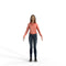 High Quality Rigged 3D Casual Woman | cwom0336m4 | 3DS MAX Human