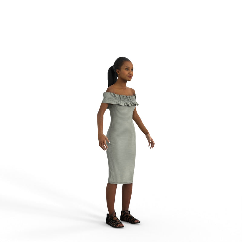 High Quality Rigged 3D Casual Woman | cwom0339m4 | 3DS MAX Human