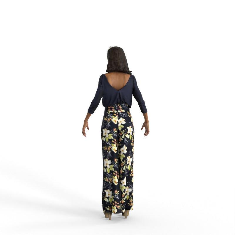 High Quality Rigged 3D Casual Woman | cwom0344m4 | 3DS MAX Human
