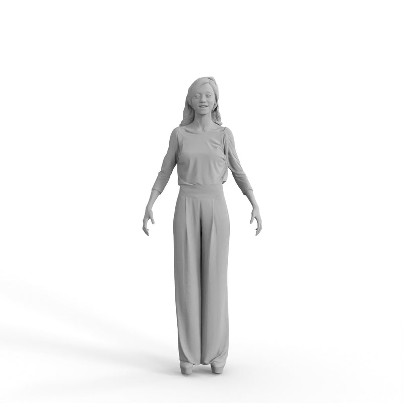 High Quality Rigged 3D Casual Woman | cwom0344m4 | 3DS MAX Human