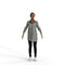 High Quality Rigged 3D Casual Woman | cwom0345m4 | 3DS MAX Human