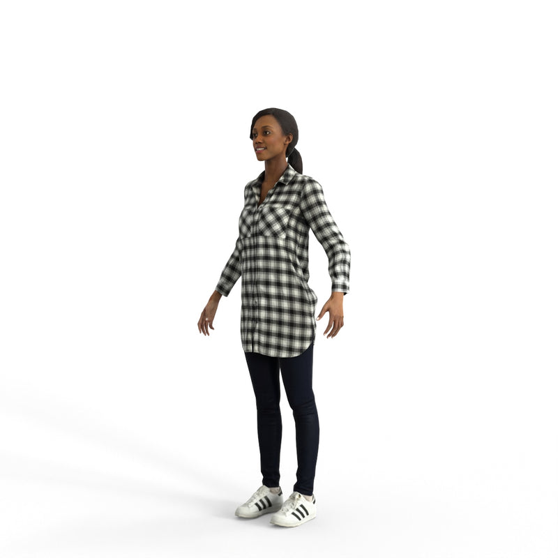 High Quality Rigged 3D Casual Woman | cwom0345m4 | 3DS MAX Human