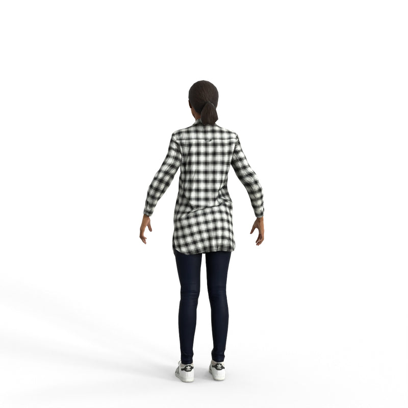 High Quality Rigged 3D Casual Woman | cwom0345m4 | 3DS MAX Human
