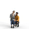 Ready-Posed 3D Humans | MeMsS050-HD2 | Family