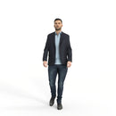 High Quality Rigged 3D Casual Man | grman0002m4 | Rigged 3D Human