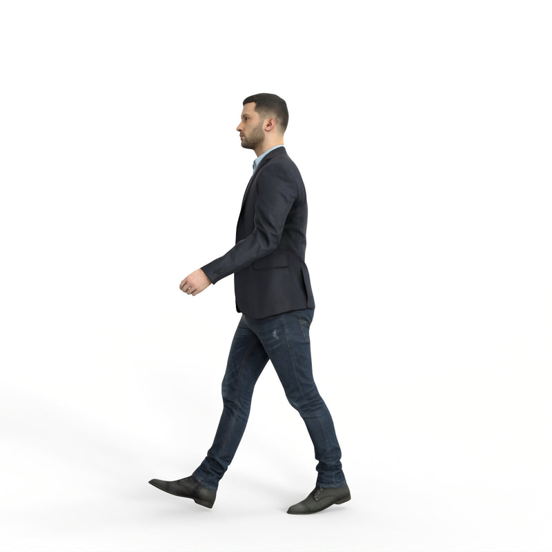 High Quality Rigged 3D Casual Man | grman0002m4 | Rigged 3D Human