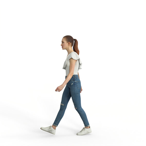 High Quality Rigged 3D Casual Woman | grwom0001m4 | Rigged 3D Human
