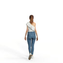 High Quality Rigged 3D Casual Woman | grwom0001m4 | Rigged 3D Human