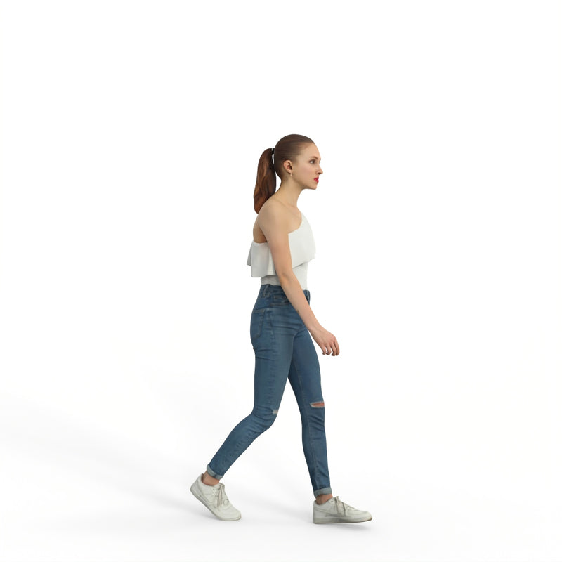 High Quality Rigged 3D Casual Woman | grwom0001m4 | Rigged 3D Human