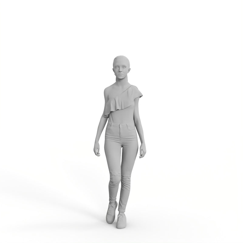 High Quality Rigged 3D Casual Woman | grwom0001m4 | Rigged 3D Human