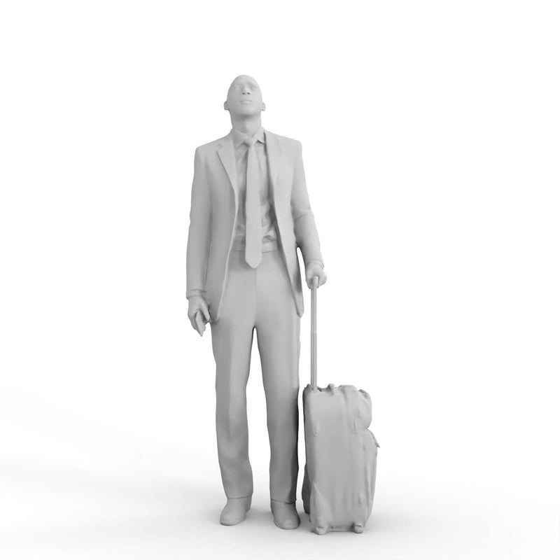AXYZ Design | Pilot Traveling Man | bman0202hd2o01p01s | Ready- Posed 3D Human Model (Male)
