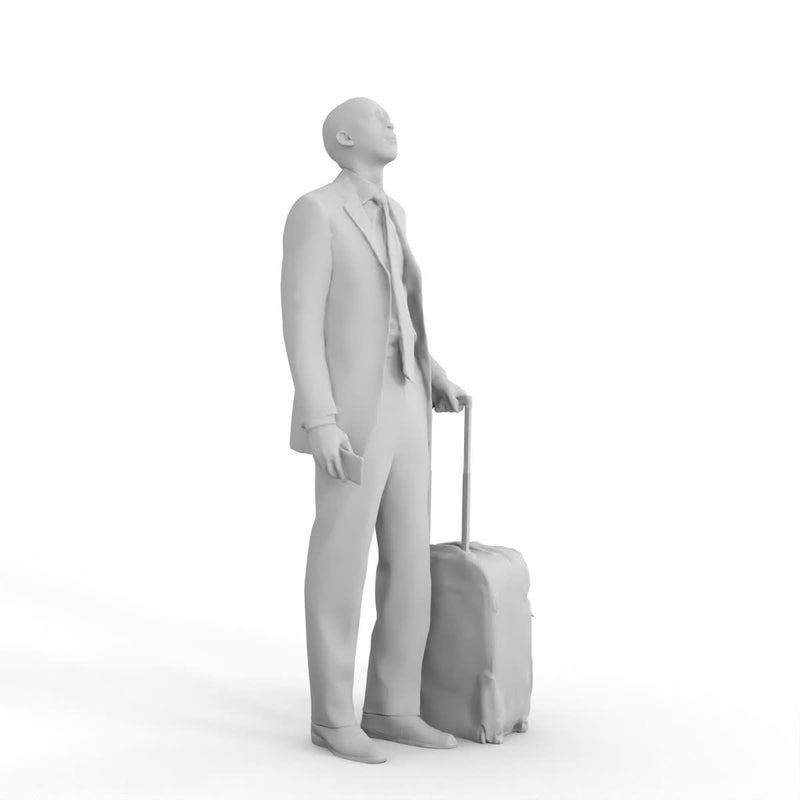 AXYZ Design | Pilot Traveling Man | bman0202hd2o01p01s | Ready- Posed 3D Human Model (Male)