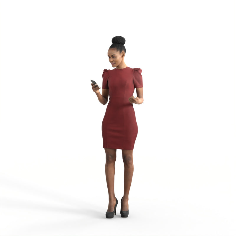 Professiona Woman | bman0345hd2o01p01s | Ready-Posed 3D Human Model (Woman)
