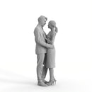 Couple | ccou0012hd2o01p01s | Ready-Posed 3D Human Model (Man Woman)