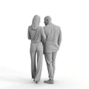 Couple | ccou0013hd2o01p01s | Ready-Posed 3D Human Model (Man Woman)