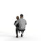 Casual Family | cfam0313hd2o01p02s | Ready-Posed 3D Human Model (daughter father)