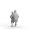 Casual Family | cfam0313hd2o01p02s | Ready-Posed 3D Human Model (daughter father)