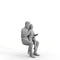 Casual Family | cfam0313hd2o01p02s | Ready-Posed 3D Human Model (daughter father)