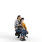 Casual Family | cfam0313hd2o01p03s | Ready-Posed 3D Human Model (Mom Dad Daughter)