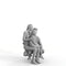 Casual Family | cfam0313hd2o01p03s | Ready-Posed 3D Human Model (Mom Dad Daughter)