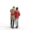 Casual Family | cfam0314hd2o02p01s | Ready-Posed 3D Human Model (Girl / Still)
