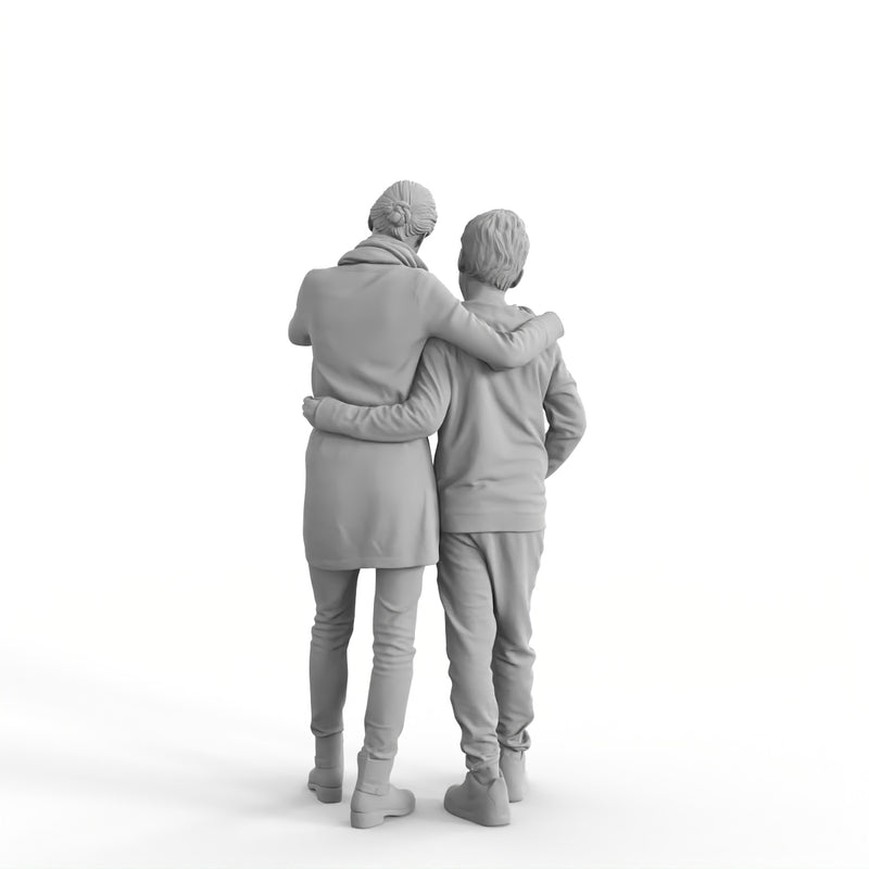 Casual Family | cfam0314hd2o02p01s | Ready-Posed 3D Human Model (Girl / Still)