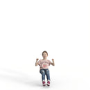 Casual Girl Child | cgirl0303hd2o02p01s | Ready-Posed 3D Human Model (Girl / Still)