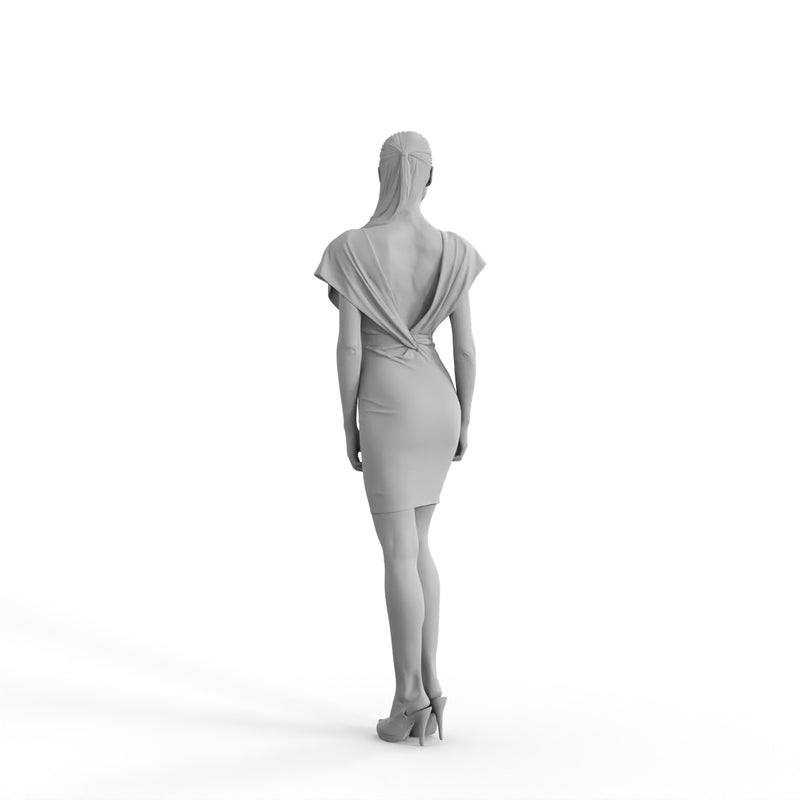 Formal Woman | ewom0317hd2o01p01s | Ready-Posed 3D Human Model (Woman)