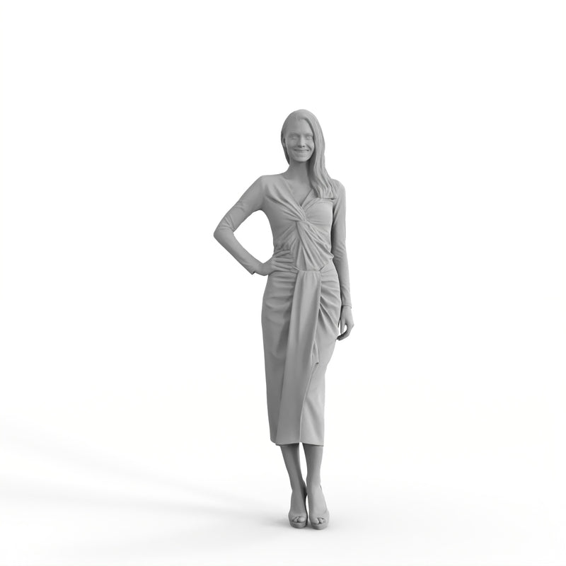 Formal Woman | ewom0318hd2o01p01s | Ready-Posed 3D Human Model (Woman)