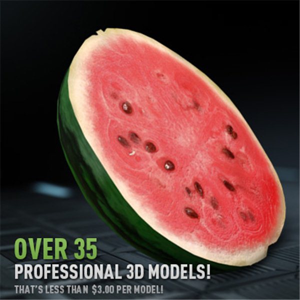 Fresh Food Pack - Professional 3D Models for Element 3D