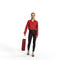 Casual Woman | mus0008hd2o01p01s | Ready-Posed 3D Human Model (Woman / Still)