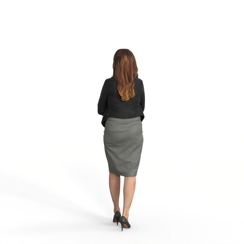 Business Woman | mus0009hd2o01p01s | Ready-Posed 3D Human Model (Woman / Still)