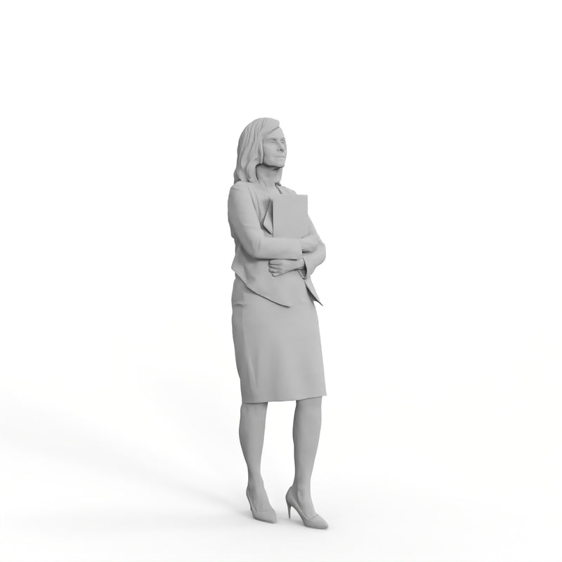 Business Woman | mus0009hd2o01p01s | Ready-Posed 3D Human Model (Woman / Still)
