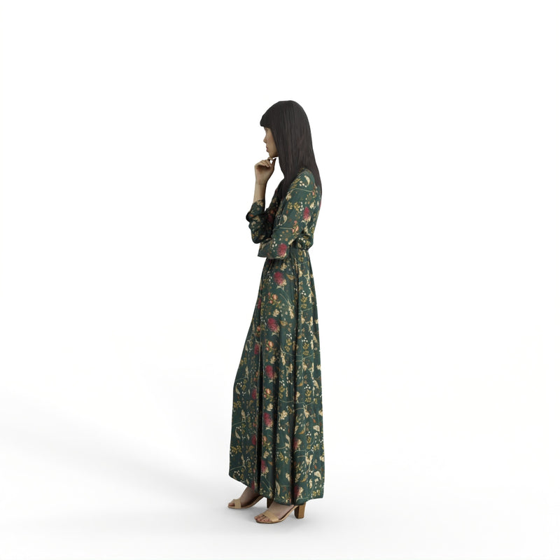 Casual Woman | mus0010hd2o01p01s | Ready-Posed 3D Human Model (Woman / Still)