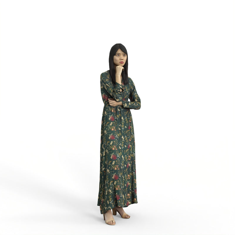 Casual Woman | mus0010hd2o01p01s | Ready-Posed 3D Human Model (Woman / Still)