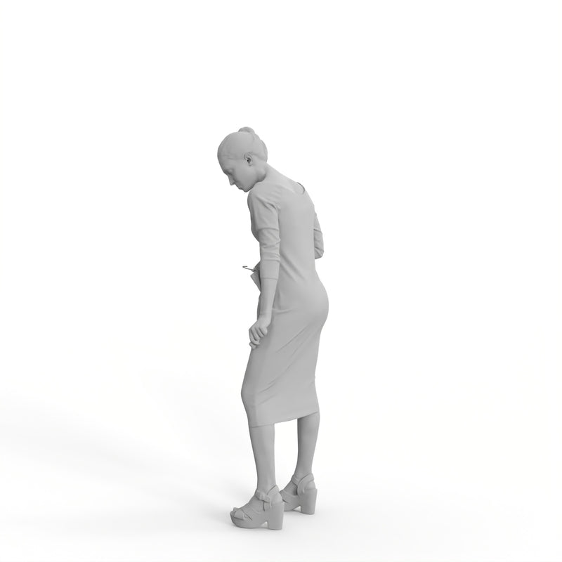 Casual Woman| shp0006hd2o01p01s | Ready-Posed 3D Human Model (Woman / Still)