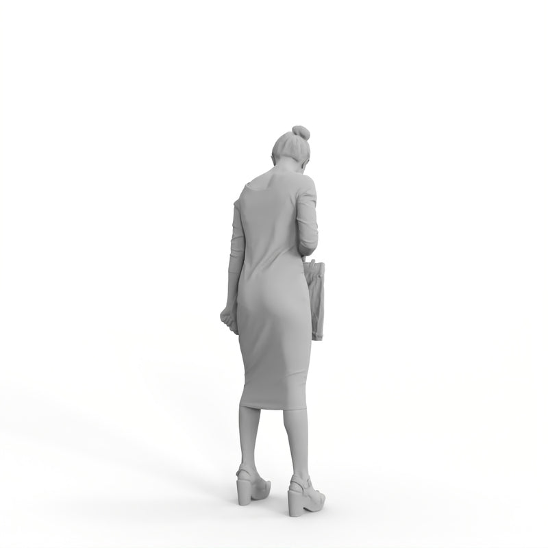 Casual Woman| shp0006hd2o01p01s | Ready-Posed 3D Human Model (Woman / Still)