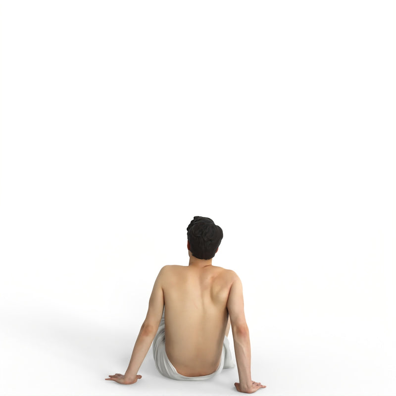 Spa Man | spa0004hd2o01p01s | Ready-Posed 3D Human Model (Man / Still)