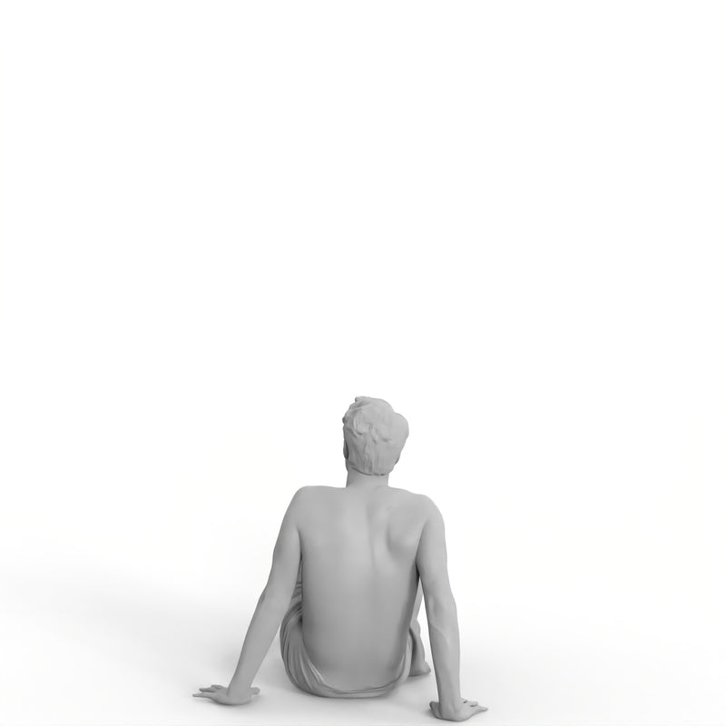 Spa Man | spa0004hd2o01p01s | Ready-Posed 3D Human Model (Man / Still)
