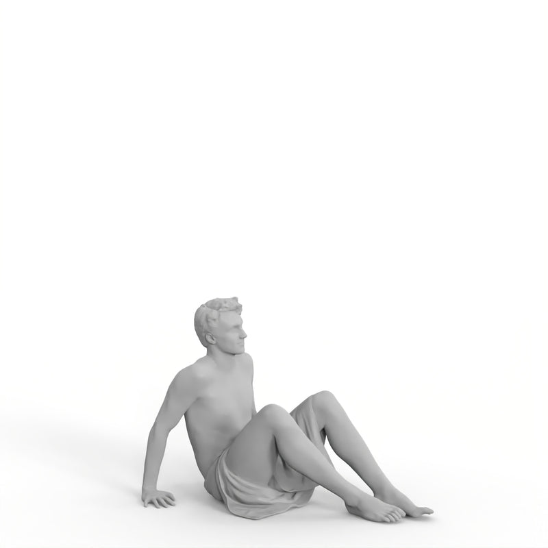 Spa Man | spa0004hd2o01p01s | Ready-Posed 3D Human Model (Man / Still)
