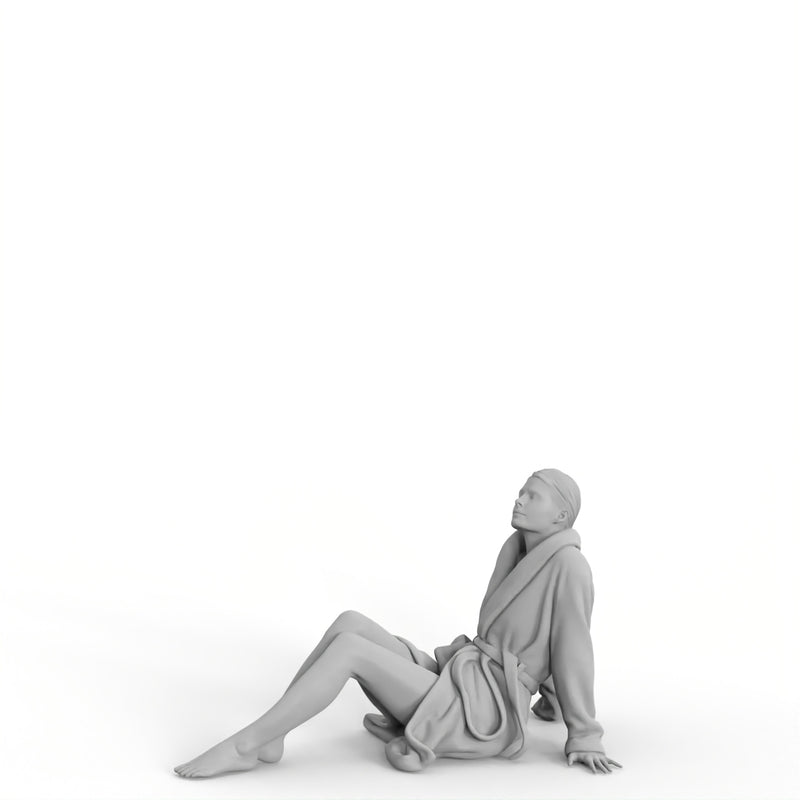 Spa Woman | spa0008hd2o01p01s | Ready-Posed 3D Human Model (Man / Still)