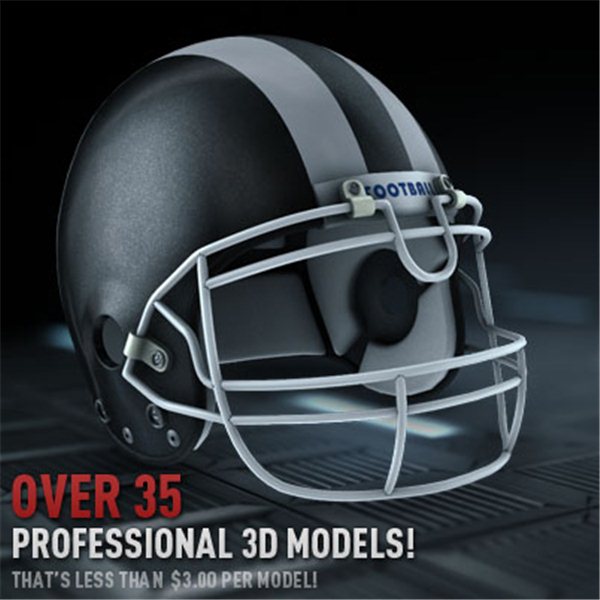 element 3d football helmet Sports Pack