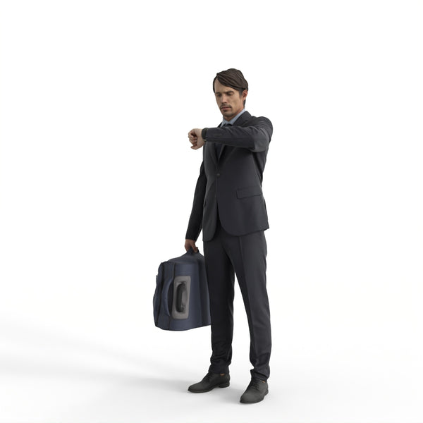 AXYZ Design | Traveling Man | tra0014hd2o01p01s| Ready- Posed 3D Human Model (male)