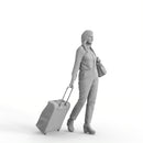 AXYZ Design | Traveling Woman| tra0018hd2o01p01s | Ready- Posed 3D Human Model (Woman)