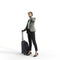 AXYZ Design | Traveling Woman| tra0020hd2o01p01s | Ready- Posed 3D Human Model (Woman)