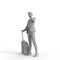 AXYZ Design | Traveling Woman| tra0020hd2o01p01s | Ready- Posed 3D Human Model (Woman)